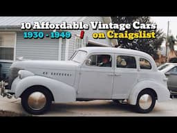 10 Affordable Vintage Cars From 1930 -1949 on Craigslist!