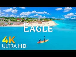 12 HOURS DRONE FILM: " EAGLE BEACH in 4K " + Relaxation Film 4K ( beautiful places in the world 4k )