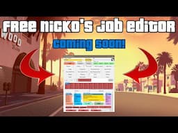 GTA 5 Online - Nicko's Job Editor for Free Coming Soon