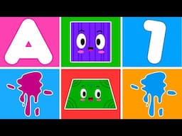 ABC and 123 Learning Videos For 3 Years Olds | Learn ABC Phonics Shapes Numbers Colors | #kidsvideos