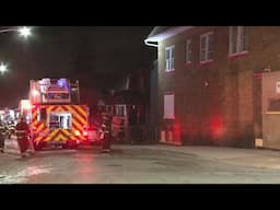 Overnight house fire in Cleveland: Video from the scene