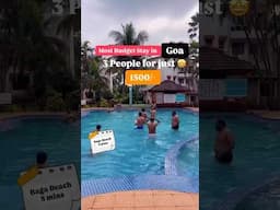 Goa’s Most Budget Stay | Budget Hotel near Baga Beach #goa #bagabeach #hotel