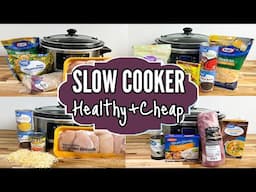 HEALTHY DUMP & GO CROCKPOT DINNERS | Cheap & EASY Tasty Slow Cooker Meals | Julia Pacheco Recipes