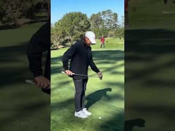 Tommy Fleetwood chipping with an upside down putter...sure. #TaylorMade #shorts