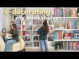 redecorating my bookshelves + updated bookshelf tour