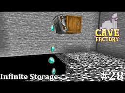 Storing Everything.  - Minecraft Cave Factory Ep. 28