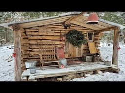 Winter  Log Cabin Retreat.