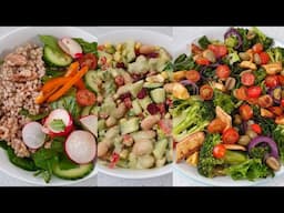 3 Whole Food Plant Based Salad Recipes for Lunch or Dinner