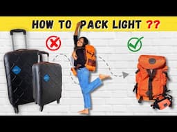 How to Pack Light in a Backpack for Weekend Trip in 2023 | 10 Tips & Tricks | Light BackPack