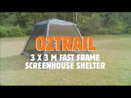 OZtrail 3 x 3 m Fast Frame Screenhouse Shelter | Camping | Anaconda Stores