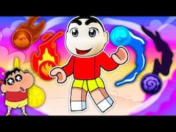 ELEMENTAL MOST RARE AURA in ROBLOX with SHINCHAN and CHOP | Part 9