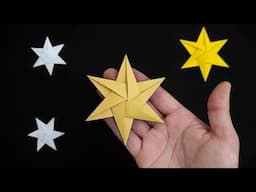 DIY Beautiful 6-Pointed Paper Star – Perfect for Holiday Decorations