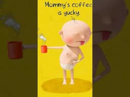 Is coffee meant for kids? ☕👧👦 #animatedstoriesforkids