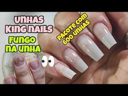 UNHAS KING NAILS ❤️ COMO APLICAR UNHAS POSTIÇAS EM CASA