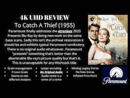 To Catch A Thief (1955) 4K UHD Review: Paramount "Presents" A Hot Mess Of A Transfer