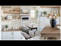 *NEW* 2025 HOME RESET + REDECORATE / after christmas clean up & decorate with me / new year decor