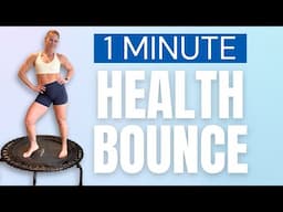 1 Minute Rebounder Health Bounce |  Lymphatic Drainage Bounce