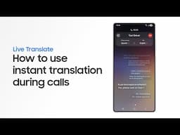 Galaxy S25: วิธีใช้ Live Translate ช่วยแปลสายแบบเรียลไทม์ | Samsung