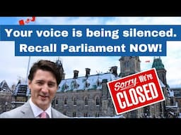 Your voice is being silenced. Recall Parliament NOW!