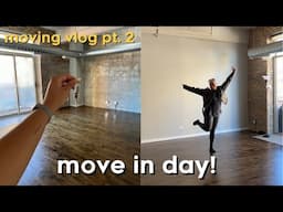 moving into my first solo apartment + empty apartment tour | moving vlog pt. 2