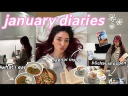 what I eat, buch shopping, interior inspo, cozy days at home ✨ january diaries