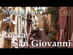 Rocca San Giovanni (Abruzzo), Italy【Walking Tour】History in Subtitles - 4K