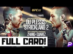 UFC 312 Predictions Du Plessis vs Strickland 2 Full Card Betting Breakdown