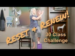 Chair Yoga - Reset and Renew Class 23 - 47 Minutes Some Seated, More Standing