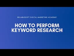 How to Perform Keyword Research (2 Methods That Actually Work)