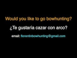 WOULD YOU LIKE TO SHARE SOME BOWHUNTING DAYS?