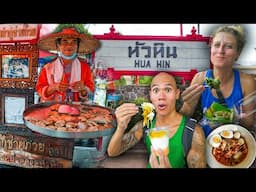 HUGE Thai Street Food Tour in Hua Hin, Thailand - Most UNDERRATED Street Food City in Thailand?