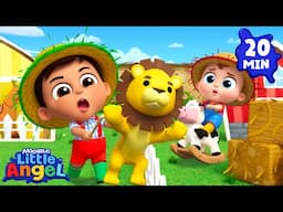 Lions on the Farm? Old MacDonald Song | Little Angel Kids Songs & Nursery Rhymes