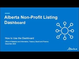 How to Use the Alberta Non Profit Listing Dashboard