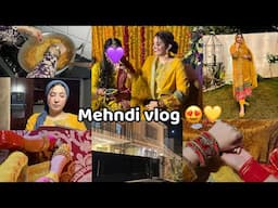 Mehndi Vlog💛🌼- Susral me Shadi ✨Nand ki framish py bnai adhi raat spaghetti 🍝😍