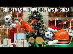 Tokyo's Ginza Christmas Windows and Shopping Street | JAPAN LIVE STREAMS 2024