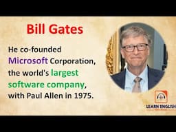 Learn English Through Story 🔥 Bill Gates 🔥 English Listening Practice