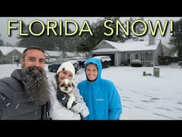 HISTORIC Snowstorm on the Florida Gulf Coast | Destin, Pensacola, Panama City Beach