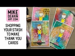 Shopping Your Stash to Make Thank You Cards