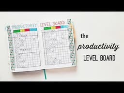 The Productivity Level Board | New Bullet Journal Tracker Idea | The Boosted Journal