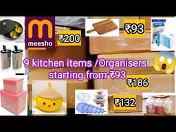 Meesho Kitchen items  You Must Have/Spacesaving organizers /kitchen containers/kitchen Organisers