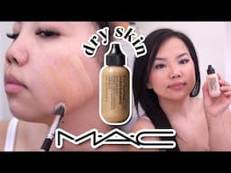 MAC Radiance Face and Body Foundation Demo and Review | DRY SKIN