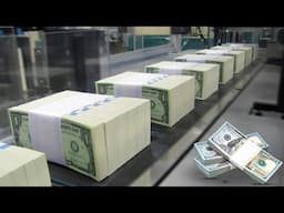 American Money Factory💵: US Dollar Banknotes Production process – How is a dollar made? $100