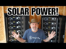 60kWh EG4-LL-S Batteries | OFF GRID Solar On THE RIDGE | Barn House Build