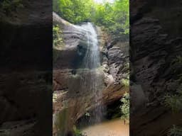 Beautiful Waterfall at Sand Cave in Cumberland Gap