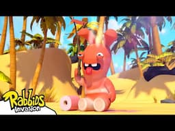 The Castaway Rabbid 🥵🦀 Part #1 (S04E73) | RABBIDS INVASION 🐰 | Cartoon for Kids