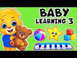 Baby Learning Videos 3: Learn To Talk, Learn First Words, Toddler Kids Songs, Colors & Dance