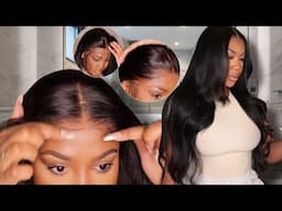 Completely Gluesless Free Part Thin Lace Wig Install + MAJOR BEGINNER Guide Upgraded Unit