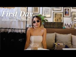 FIRST Day in Bangkok Thailand | We Found the CUTEST Cafe and Budget Hotel | Doing Errands B4 Trip