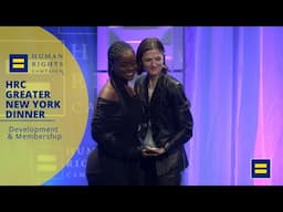 Louisa Jacobson Receives the HRC Visibility Award at the 2025 HRC Greater New York Dinner