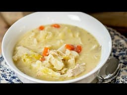 Greek Lemony Chicken Soup with Cabbage